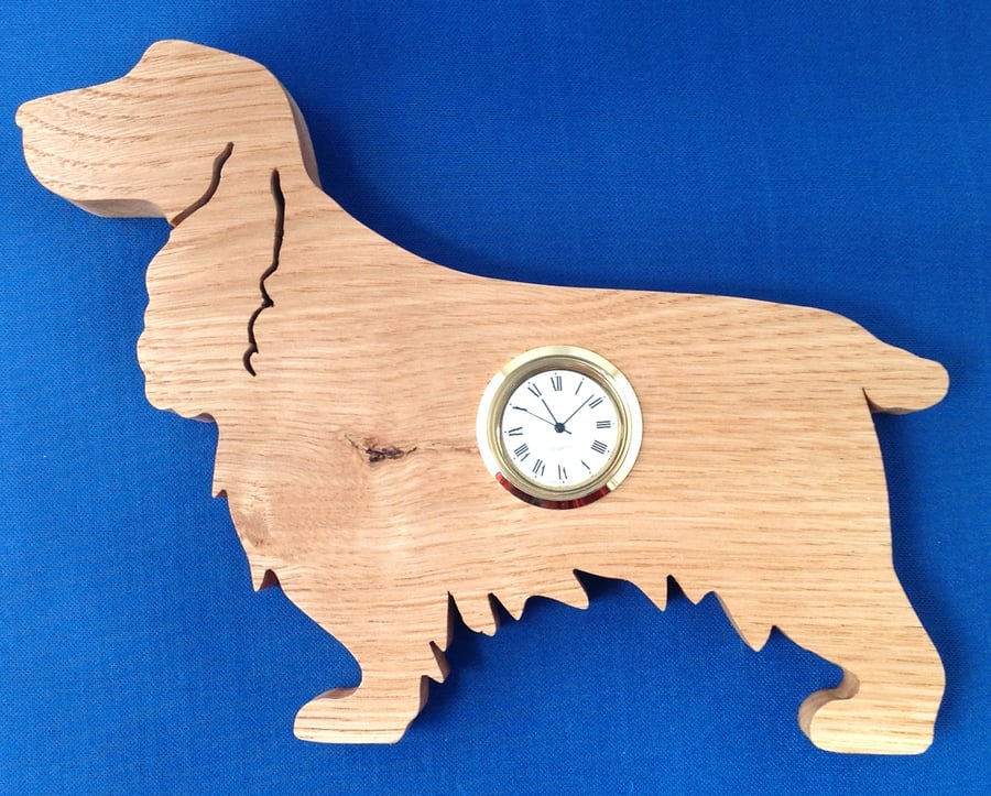 Shaped Cocker Spaniel Clock
