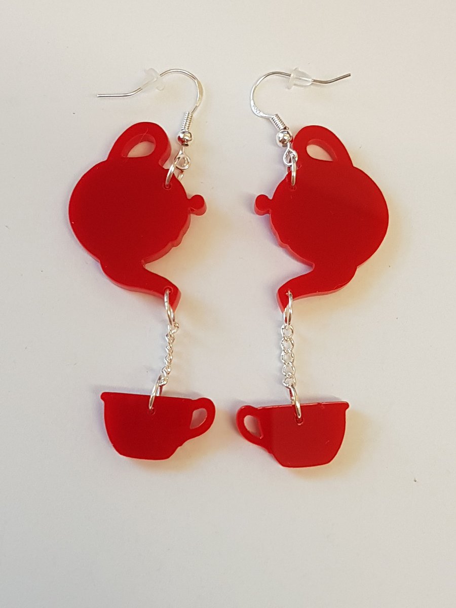 Time for Tea Earrings - Acrylic