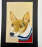 Original painting 5x7" in acrylics of a Jack Russell pet portrait  - Image 1