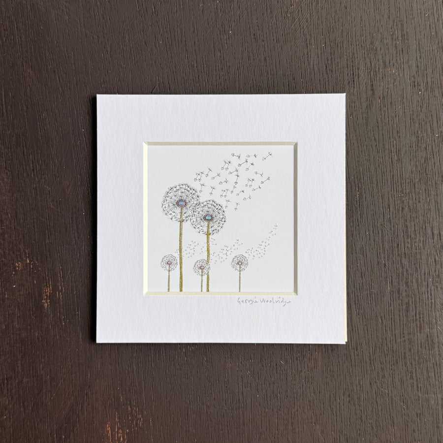 'Family Wish' 5" x 5" Mounted Print