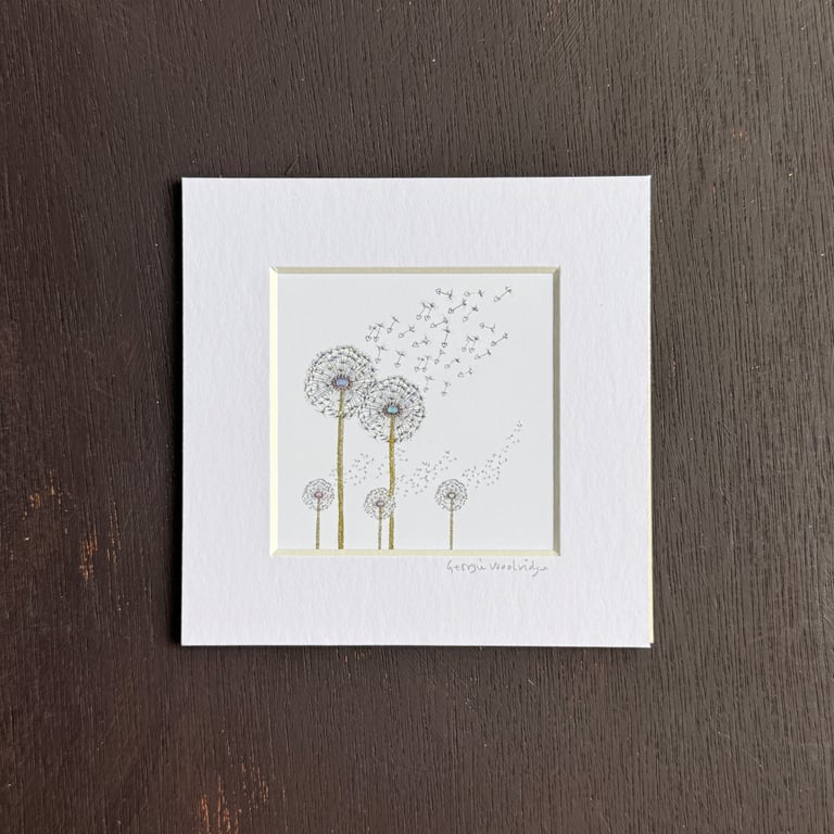 'Family Wish' 5" x 5" Mounted Print