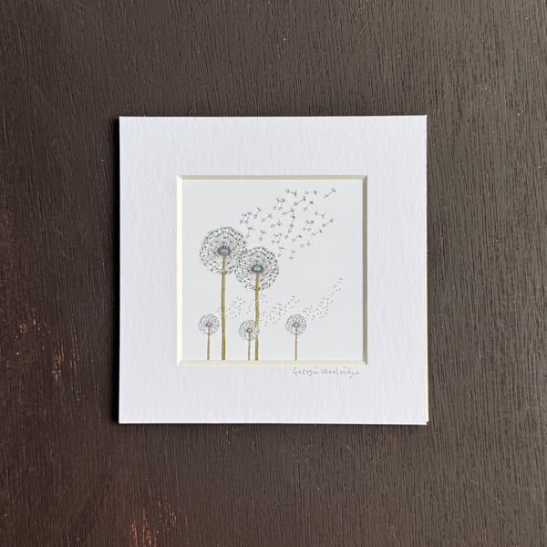 'Family Wish' 5" x 5" Mounted Print
