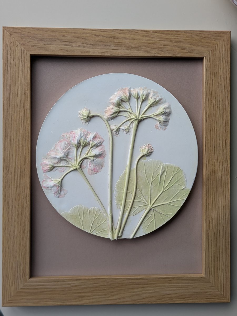 Handmade Botanical Plaster Cast Art