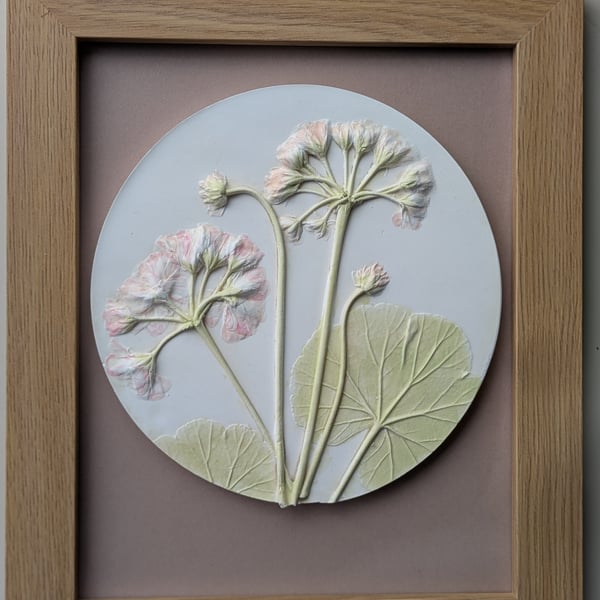 Handmade Botanical Plaster Cast Art