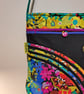 Handbag with colorful flowers and butterflies  - Image 2
