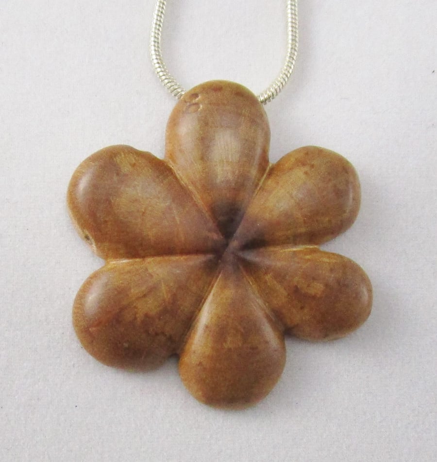 Handcrafted Welsh Wood Pendant