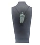 Ori Olokun pendant, Ife bronze head, african tribal necklace, yoruba luck charm, - Image 3
