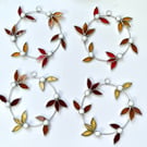 Stained Glass Mini Autumn Wreath Suncatcher - Handmade Window Decoration