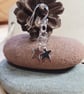Silver Star Dangle Earrings  - Image 2