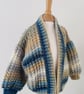 Hand Knitted Cardigan - Harris Cardigan - 1-2 years