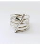Multi band cross ring sterling silver - Image 4