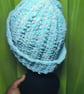 Basic Mint & Orange Tweed Beanie - Image 3