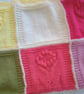 Floral Patchwork Baby Blanket in Chunky Yarn, Coming Home Blanket, Baby Gift - Image 6