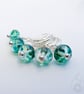 Lampwork Stitch Markers - Stained Glass Greens - Image 2