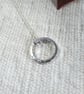 Silver Circle Necklace with 'Eternal Love' Message Inside - Image 7