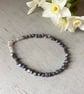 Freshwater Pearl Bracelet, peacock colours - Image 1