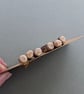 Set of six driftwood toggle buttons with single hole - Image 6