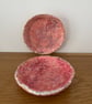Pair of little ring dishes decorative paper mache bon bon dish