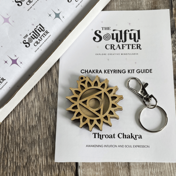 Throat Chakra Creative Mindfulness Keyring Craft Kit