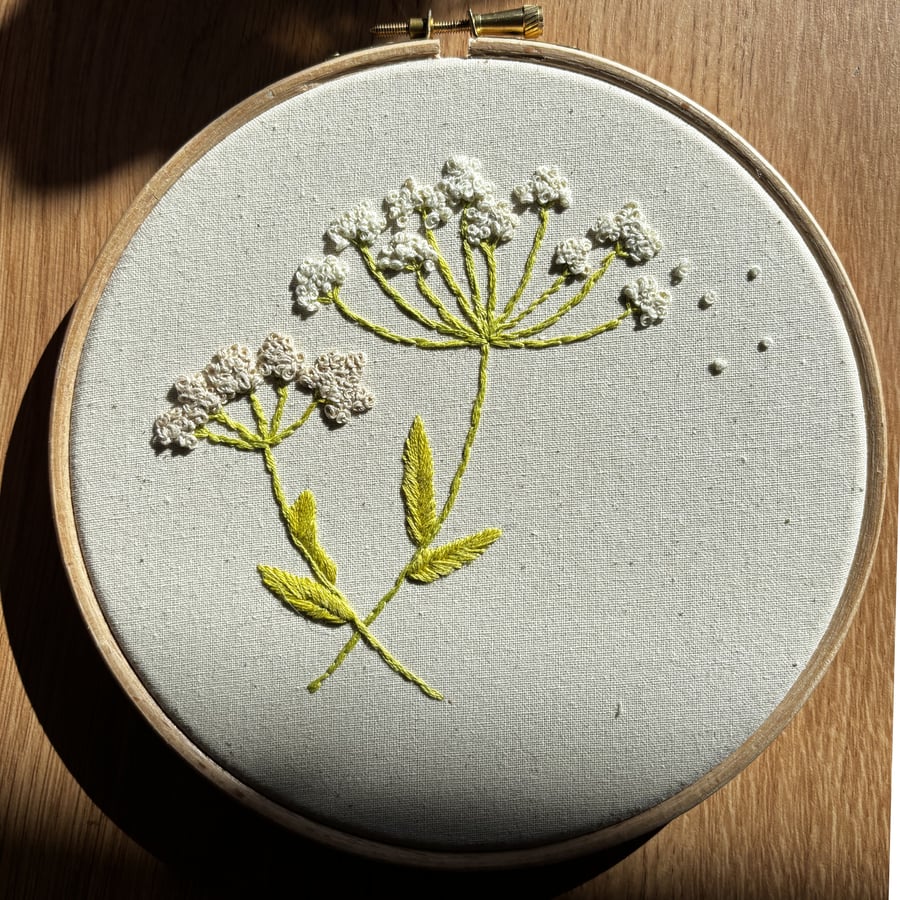 From the Outside In Floral Embroidery