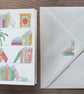 Bookshelf Blank Greetings Card - Image 2