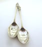 Pair of Apostle Coffeespoons, seconds, Messy Xmas and Crabby New Year - Image 3