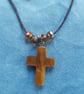 Handmade Corded Tigers Eye Pendant Necklace