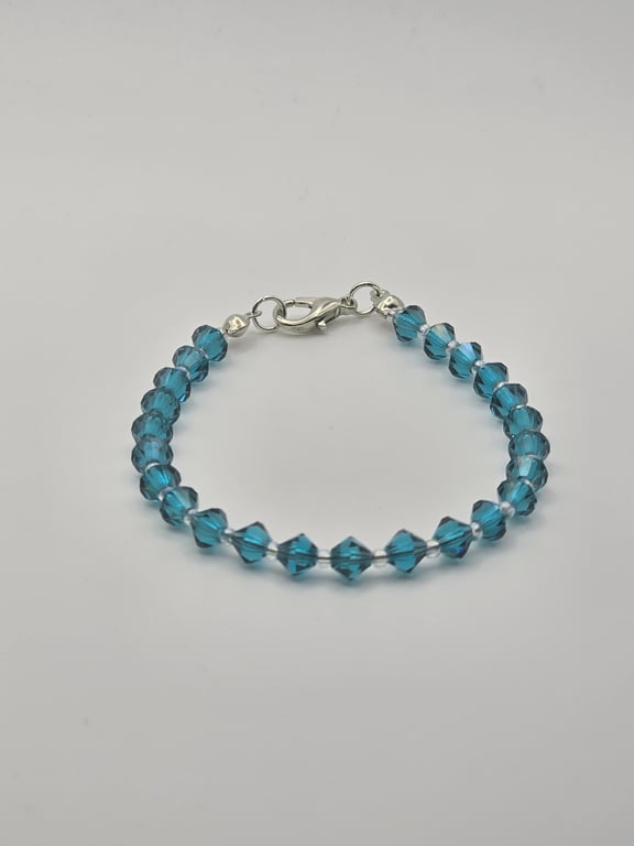 Preciosa Crystal Bracelet - Blue Zircon