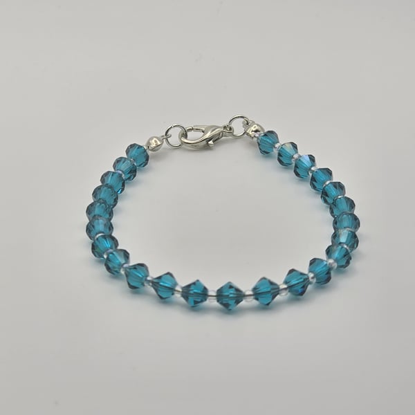 Preciosa Crystal Bracelet - Blue Zircon