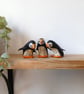 Handmade Paper Puffins, Art for Booklovers, Handmade Nature Inspired Joy Gift - Image 1