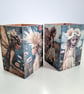 Handmade Fairy & Butterfly Wooden Pen Pot Set ot Two