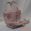 Little Girls PVC Pink Fairy Ballerina Tote Bag 