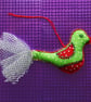 Bird Christmas Decoration, hanging decoration - Holly - Image 5
