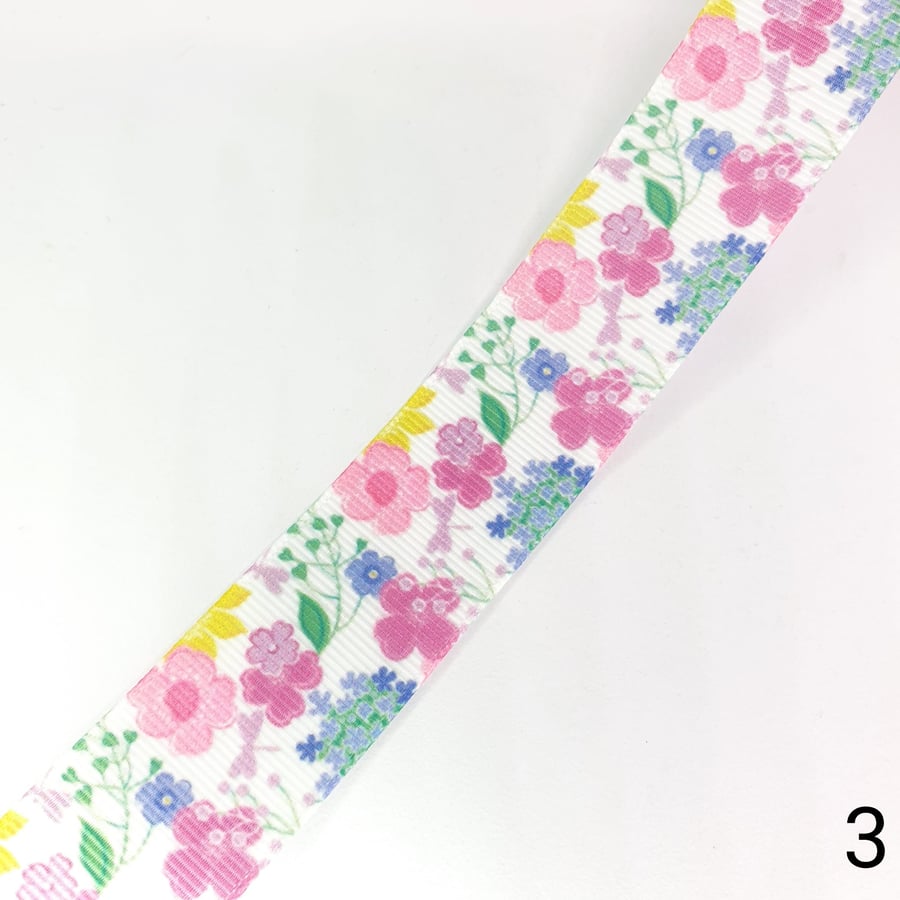 1 Yard Shabbychic Grossgrain Ribbon 25mm for Bow Making, Hair Accessories