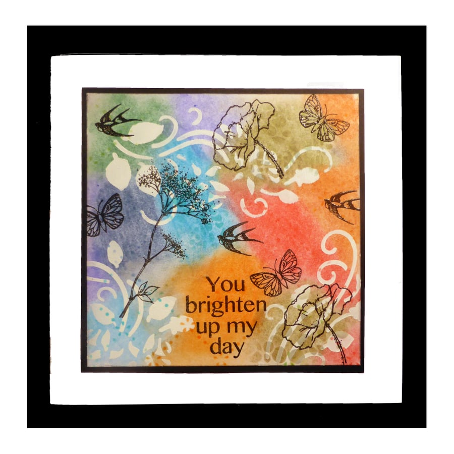 Swallows, butterflies and flowerrs (GEN735)