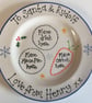 Hand Painted Personalised Ceramic Christmas Eve Plate, Unique Pottery Xmas Eve  - Image 10