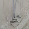 Small Ceramic Heart - Anniversary