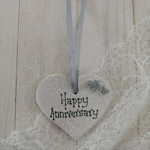 Small Ceramic Heart - Anniversary