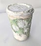 Mixed Media Coffee Cup sculpture textiles plus papercrete - Image 7