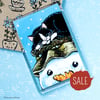 SALE - Sleeping Cat and Snowman Fridge Magnet - Jumbo