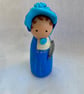 Jane Austen Handpainted Wooden Peg Doll - inspirational women - Image 2
