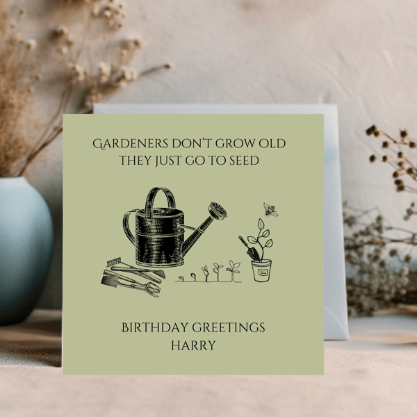 Funny Gardeners Birthday Card