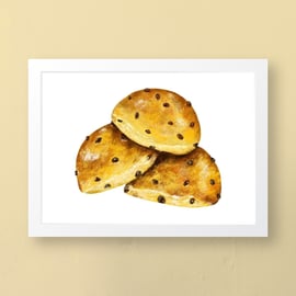 Cornish Saffron Buns Art Print