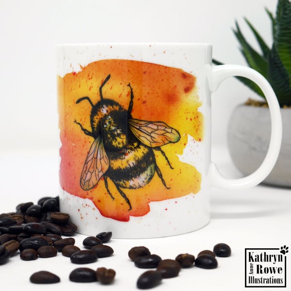 Bee, Bumblebee, Bee Mug, Bumblebee Mug, Wildlife, Nature, Bees, Birthday