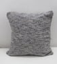Handwoven Grey Alpaca Cushion Cover - Image 3