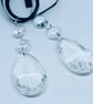Faceted glass drop Christmas tree decorations. - Image 2