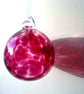 Ruby Hand Blown Glass Bauble, Light Catcher - Image 2