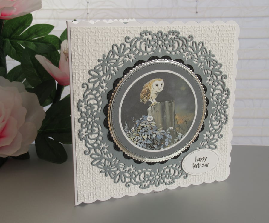 Barn Owl - Birthday Card