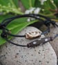 Friendship Bracelets-TWO leather ethnic & dot wood bead - Image 1