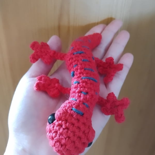 Crochet Plushie - Red Salamander 
